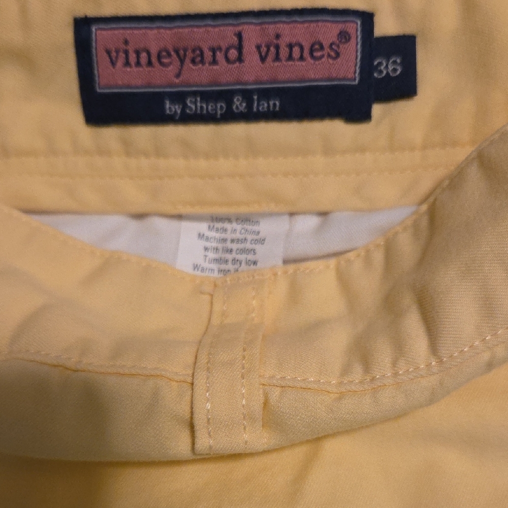 Men's Vineyard Vines Soft Yellow Shorts